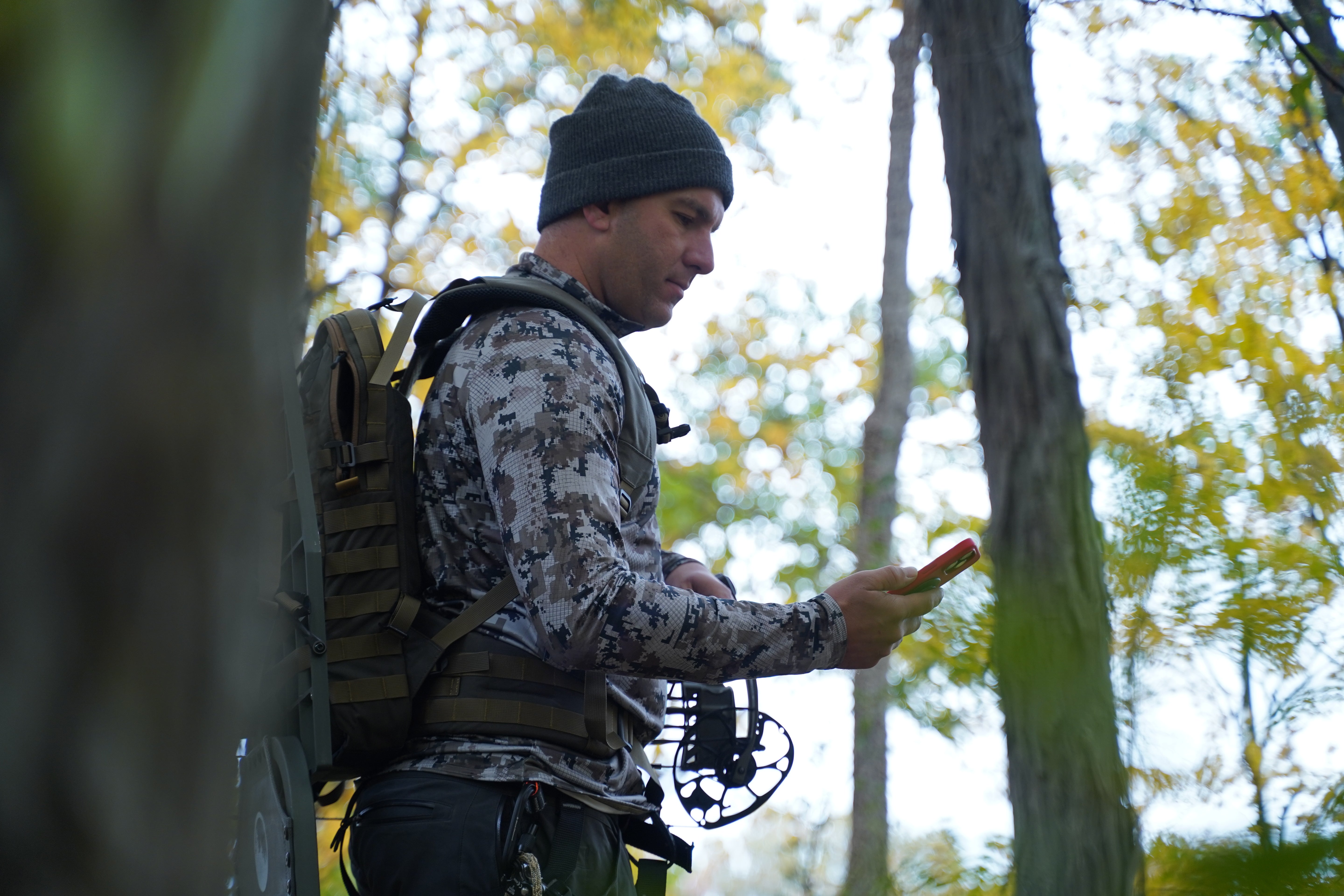 DH Camo 1/4 Zip Long Sleeve Shirt