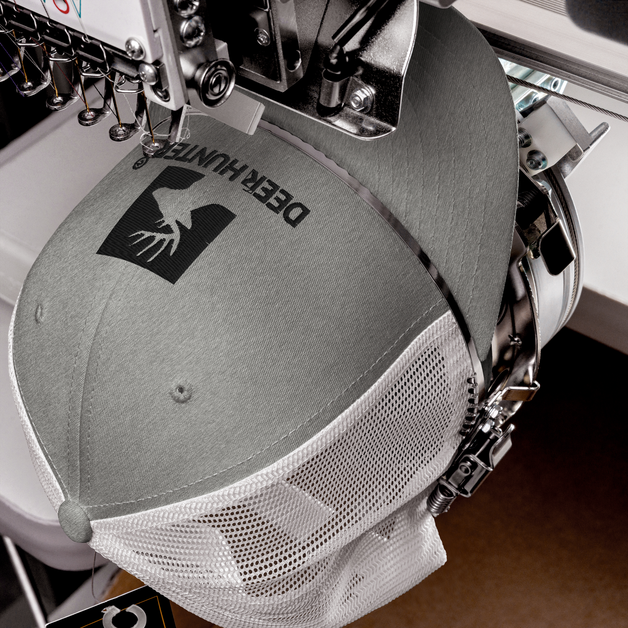 Grey Logo Hat | Deer Hunter Mesh Snapback